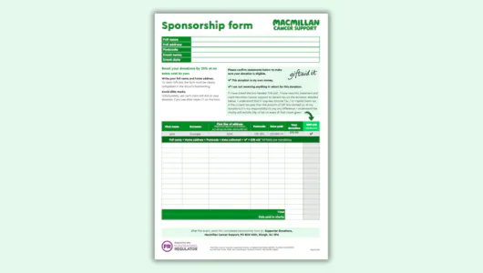 Sponsorship form thumbnail.