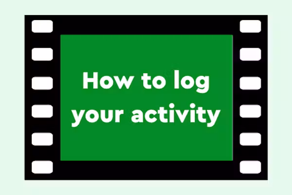 How to log your fitness activity tutorial thumbnail.