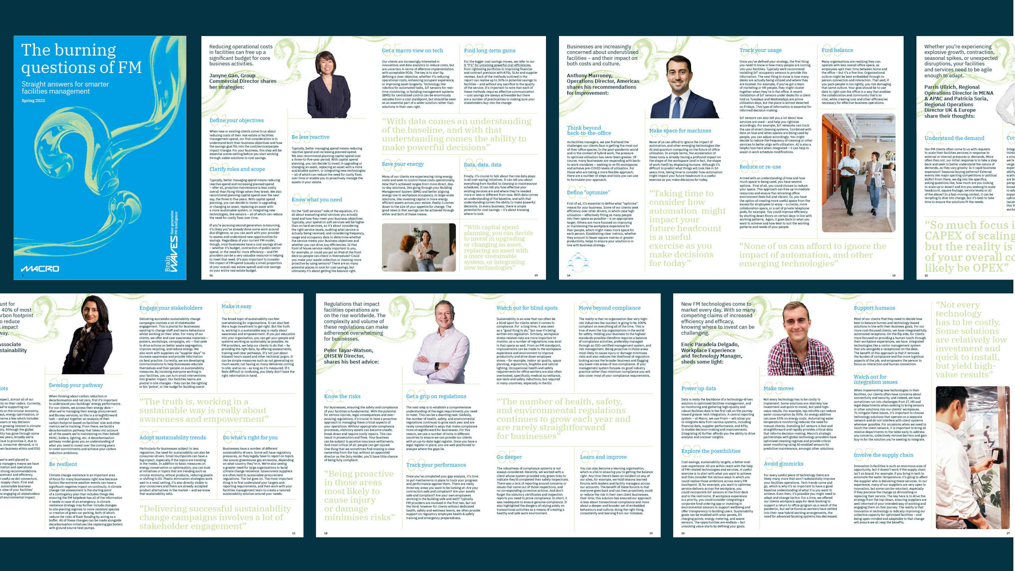 Collage of report pages