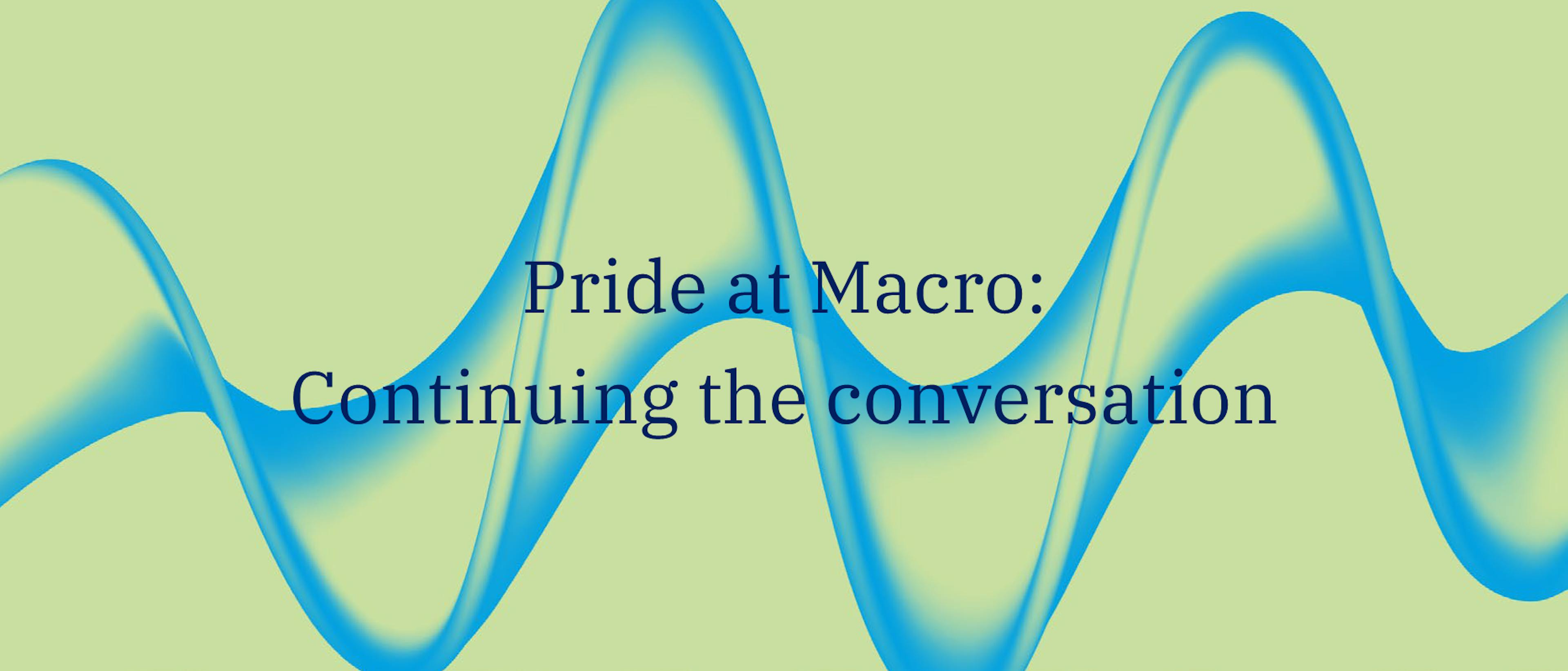 green banner with blue swirl and blue text