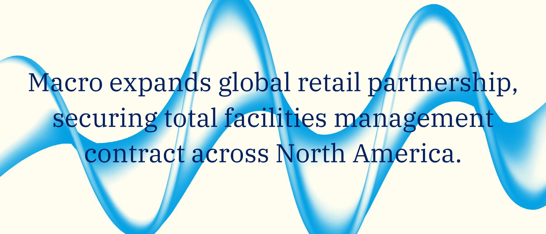 image of cream banner with blue wave and navy writing