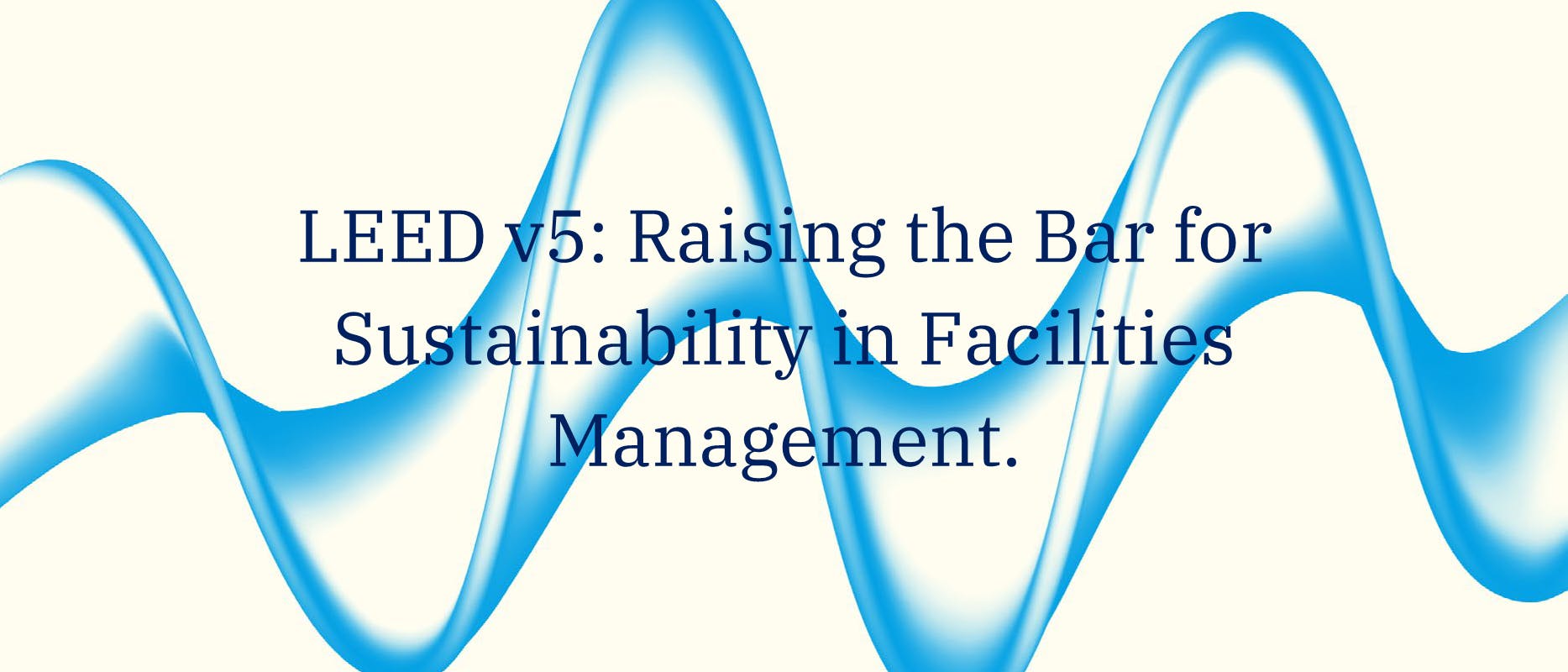 banner with blue wave and navy blue text