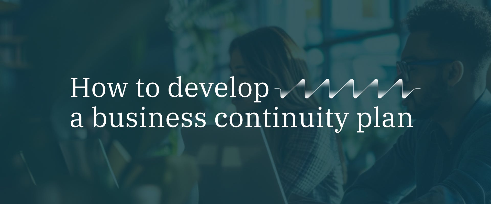 image of navy banner with white text