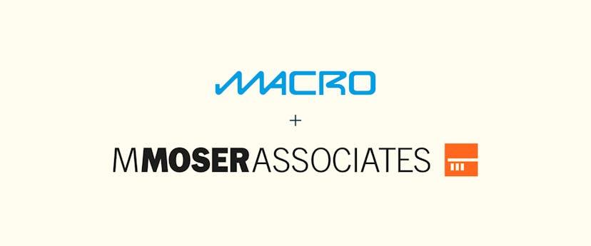 macro and m moser logos on cream background