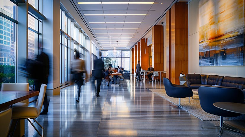 Busy office environment 