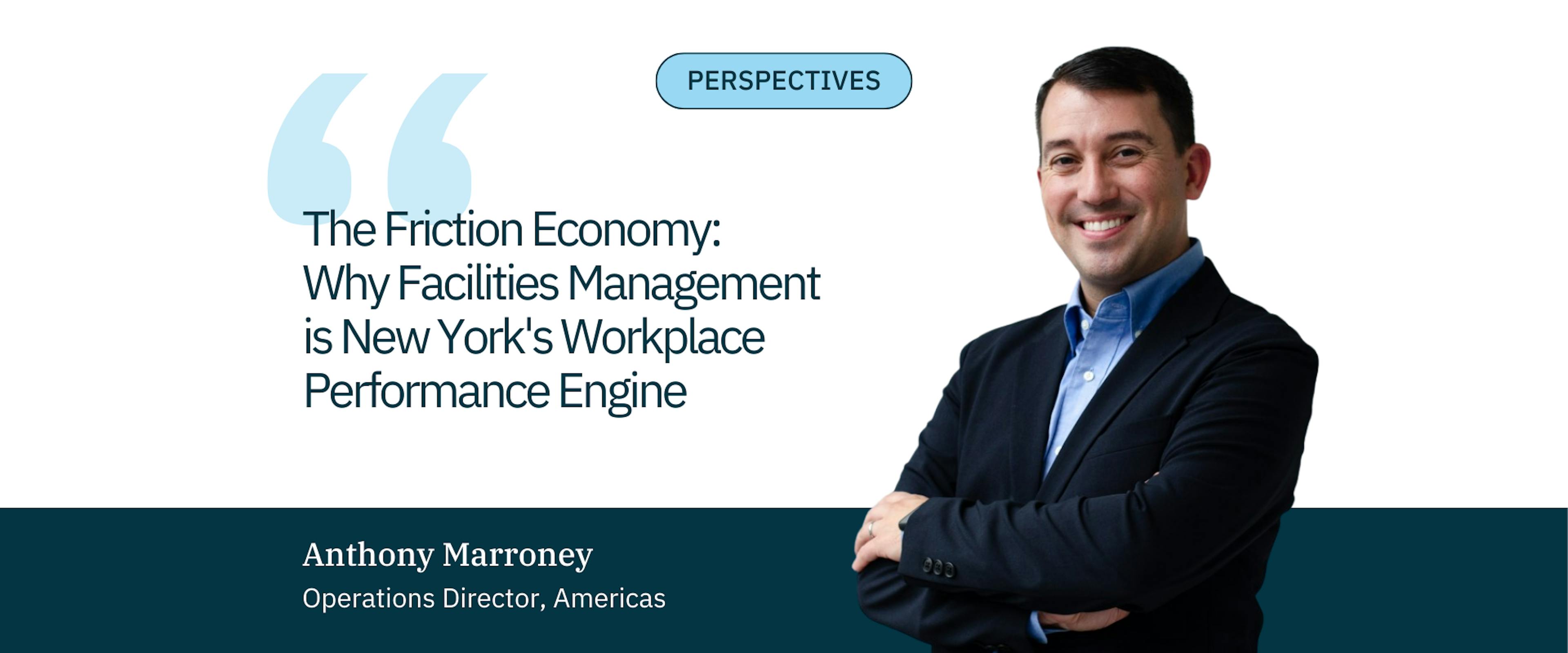 image of a man with brown hair in a suit with a quotation banner