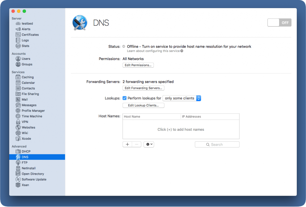 Image showing how to get DNS started.