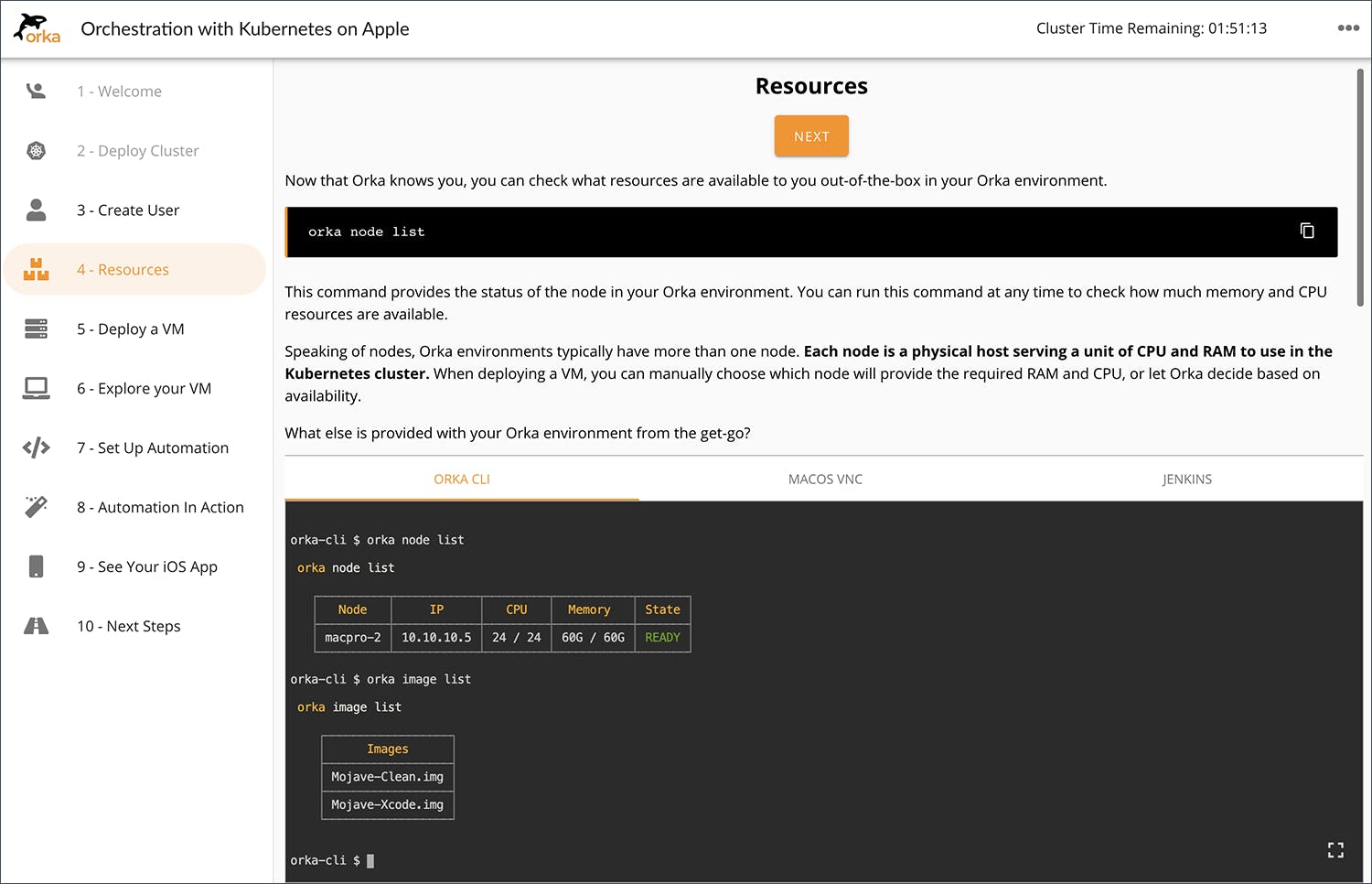 Node list