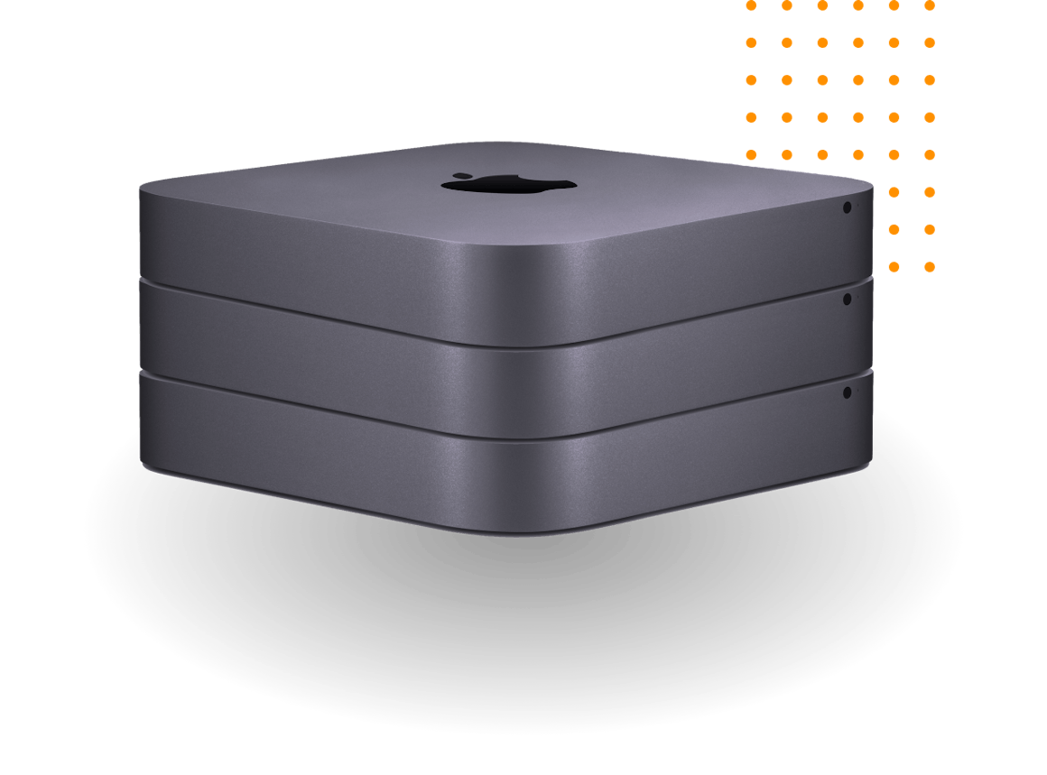 Stack of Mac minis