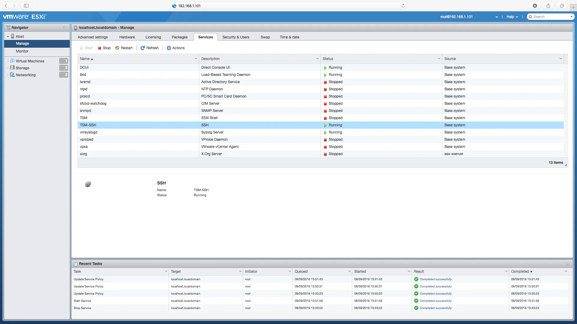Vmware Esxi Shell Settings , Enable ESXi Shell and SSH Access with the ...