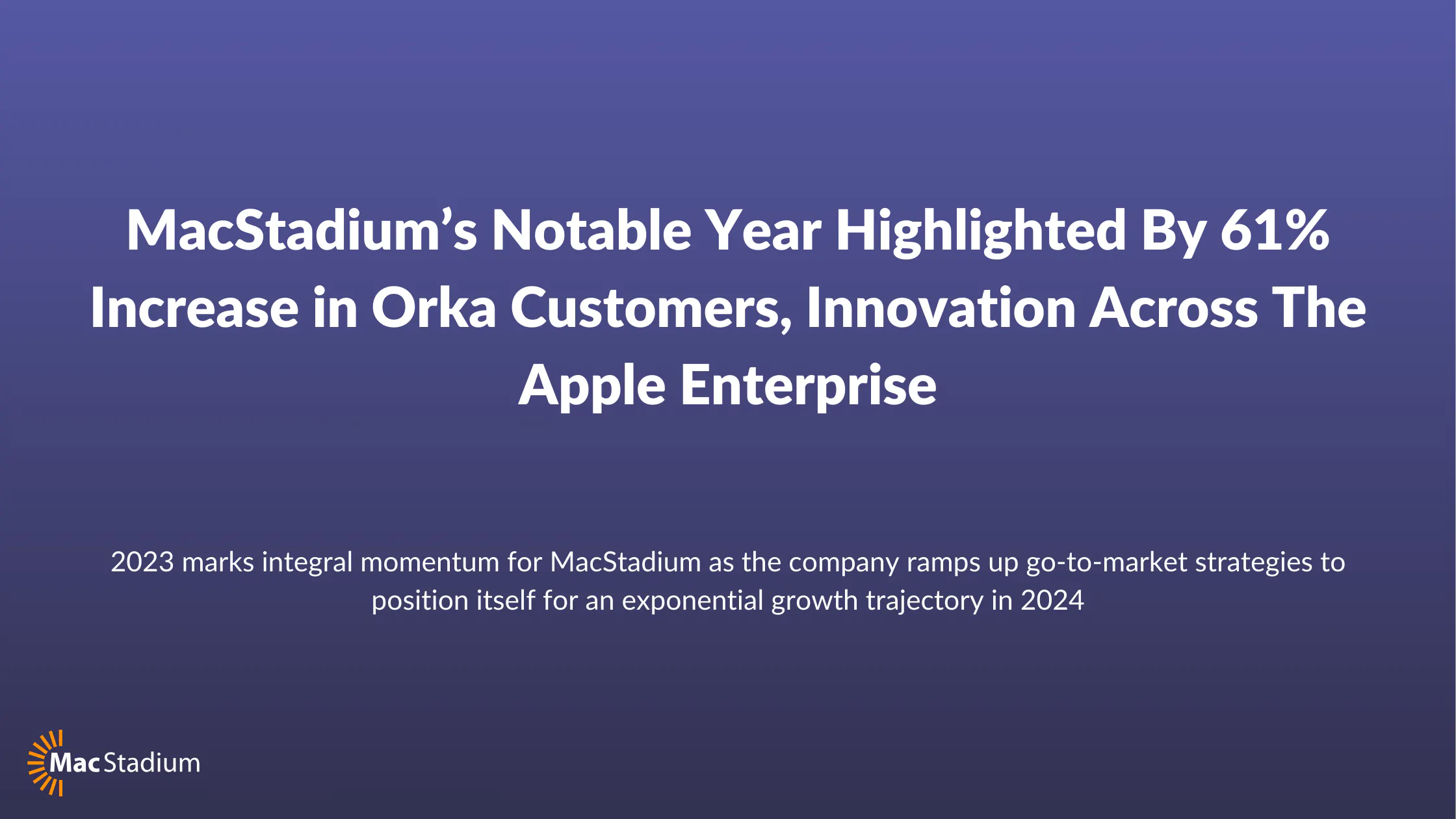 MacStadium Blog Post