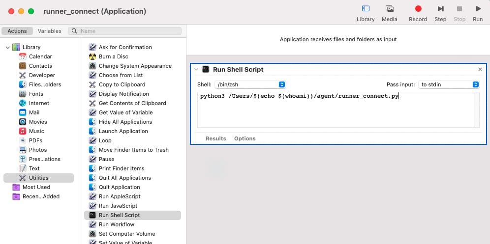 Automator App Screen_Choose Application
