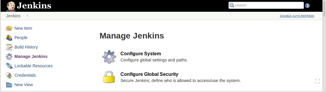 Manage Jenkins screenshot