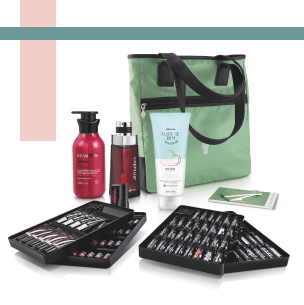 Kit início de O Boticário composto por bolsa e produtos