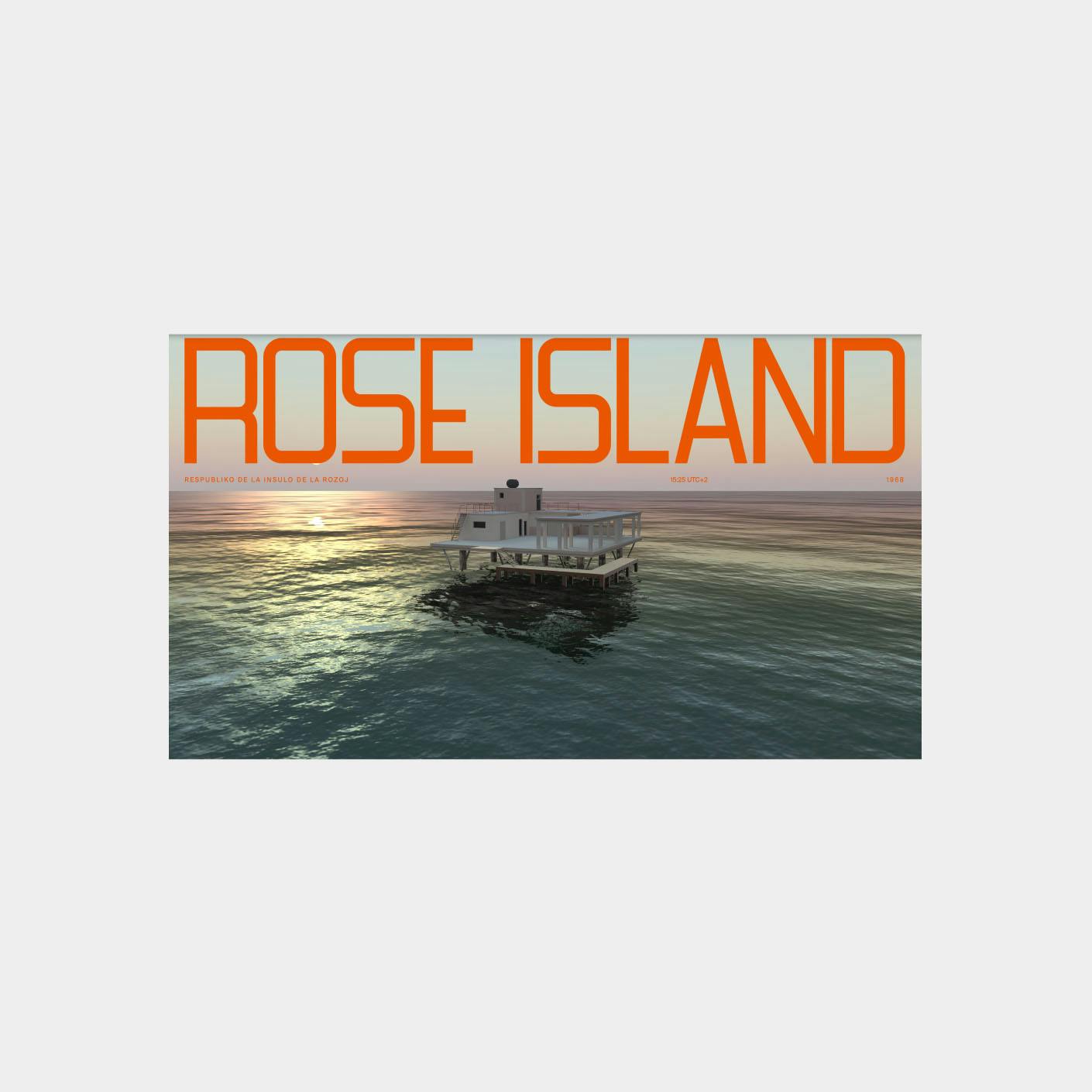 Rose Island website mockup