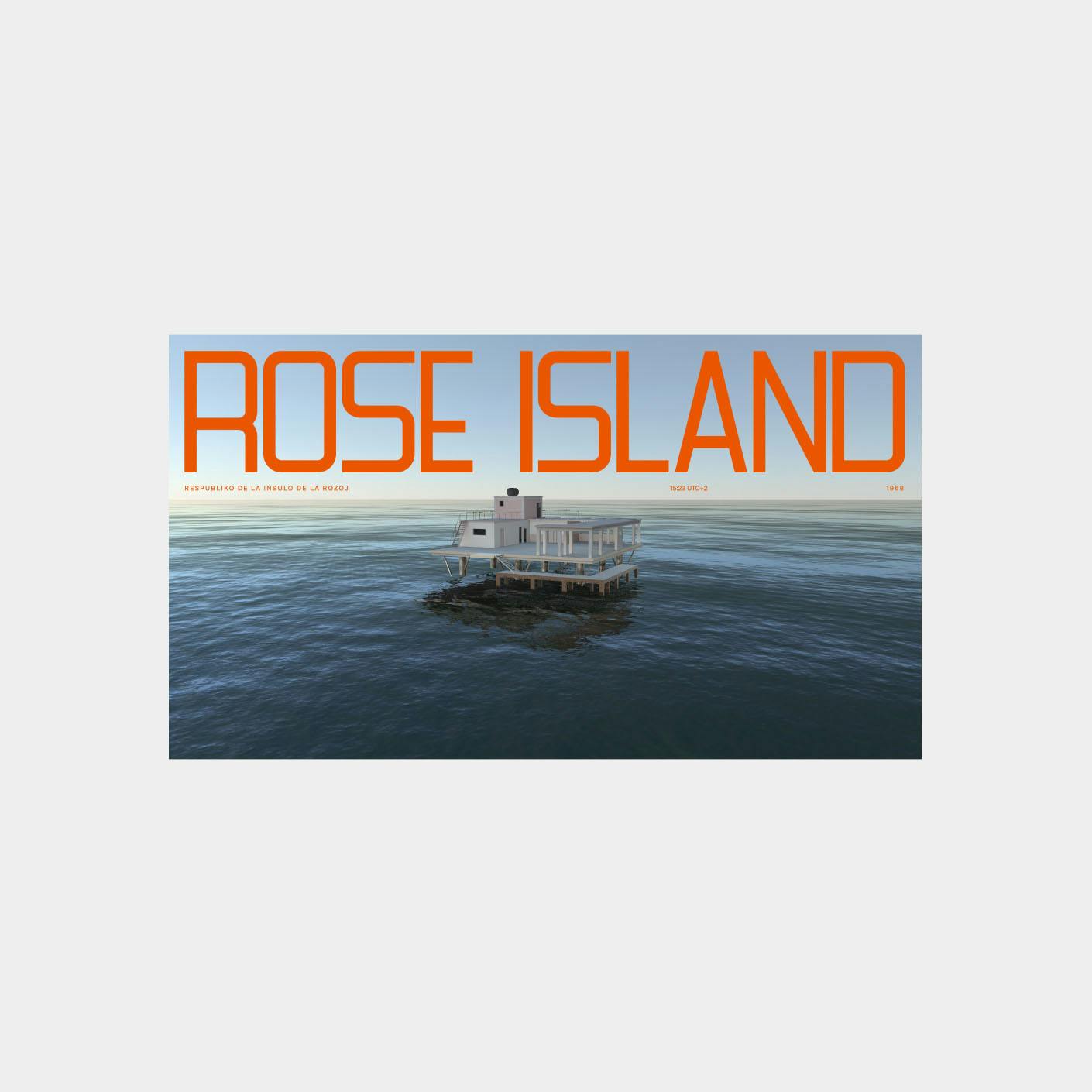 Rose Island website mockup