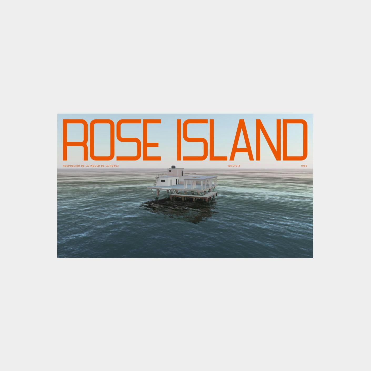 Rose Island website mockup