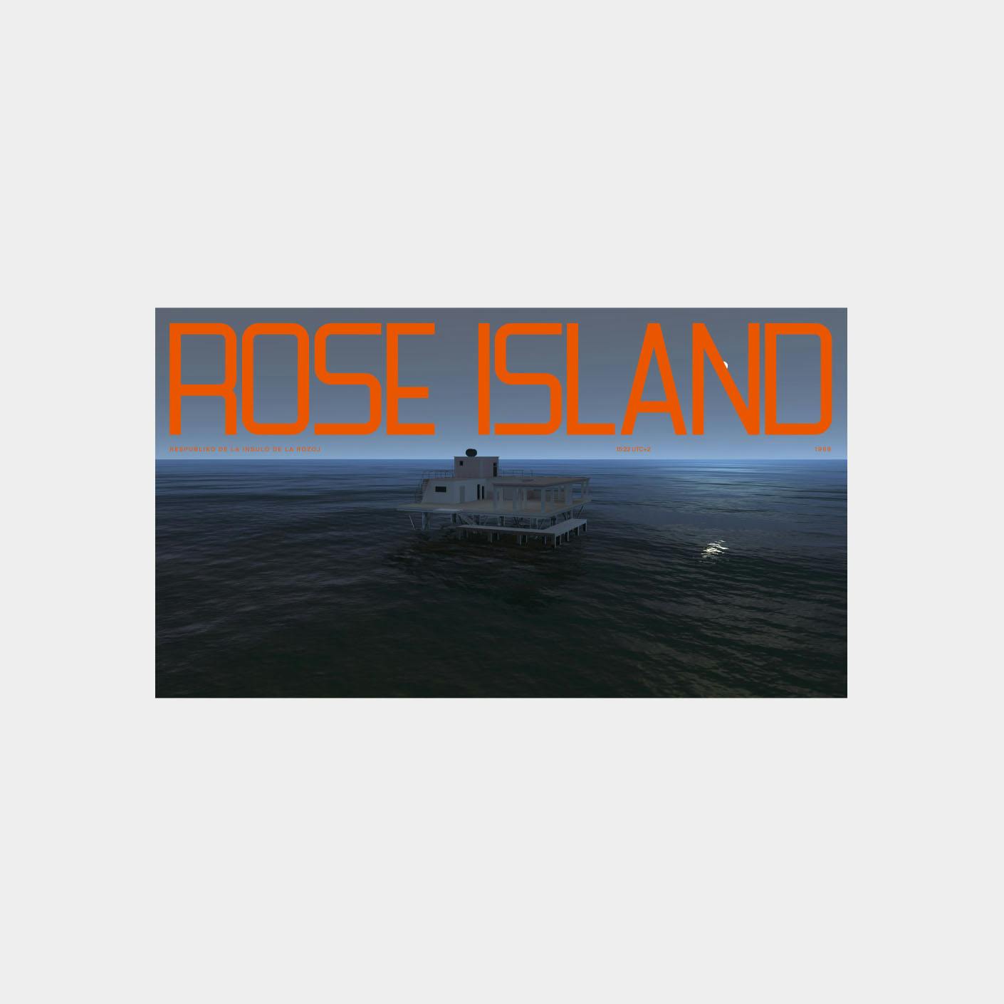 Rose Island website mockup