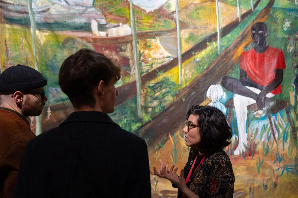 visite, atelier, Magasins Généraux , vernissage, soirée d'ouverture, exposition-résidence, Inès Di Folco Jemni, peinture, Le Salon des songes