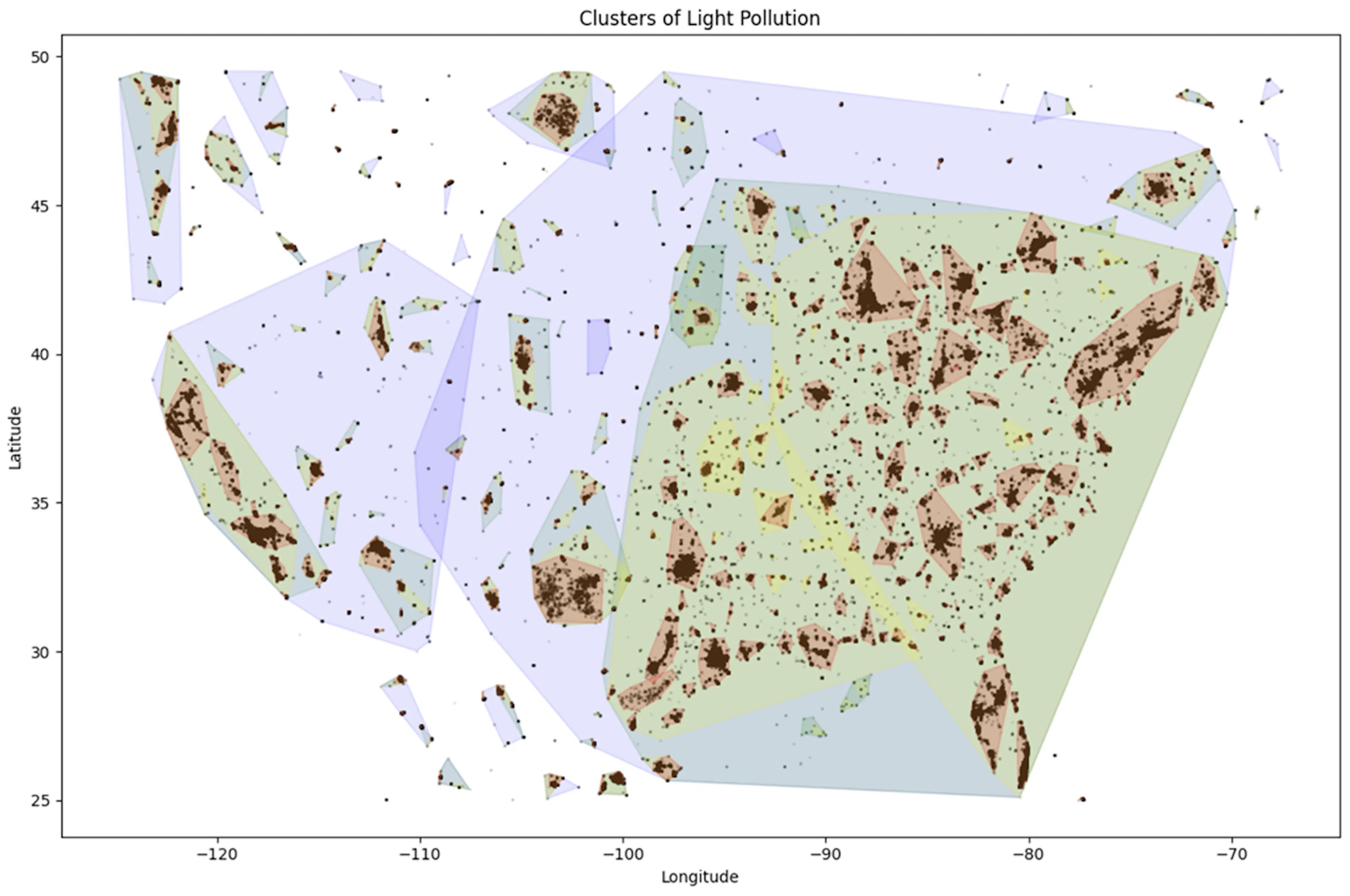 Plot of clusters colored by layer