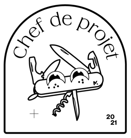 Sticker illustration Chef de projet
