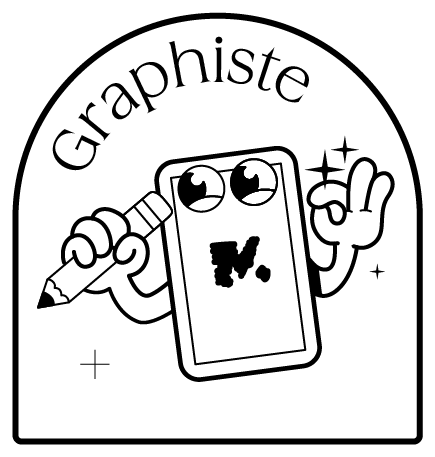Sticker illustration graphiste