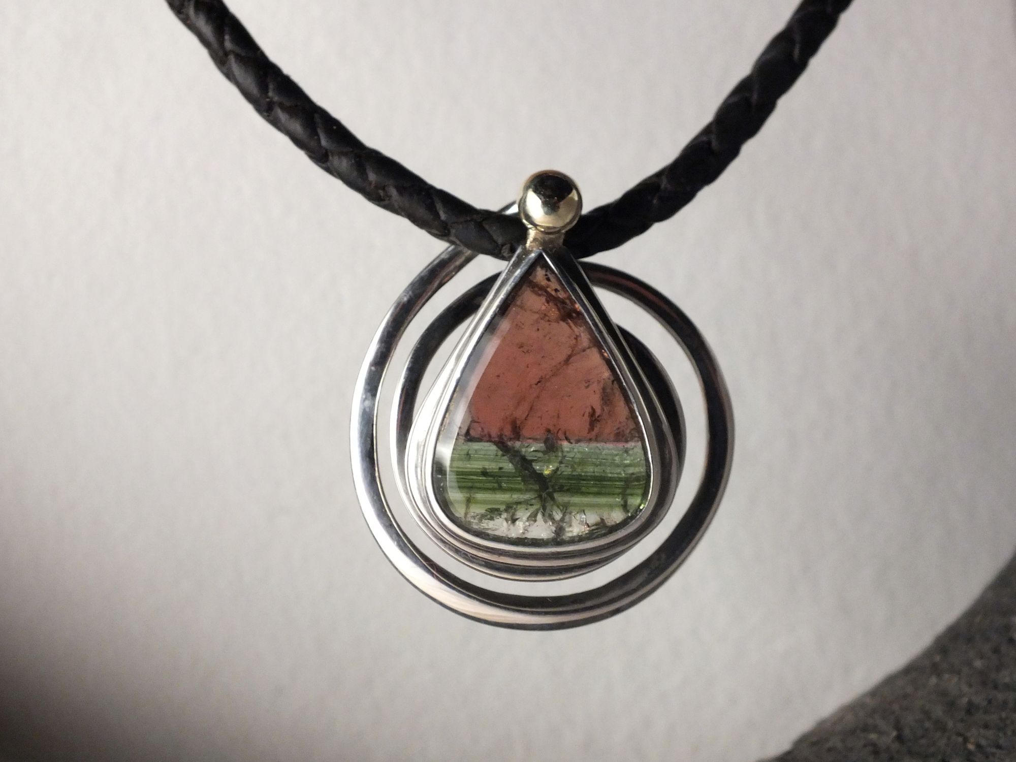 Collier Tourmaline polychrome