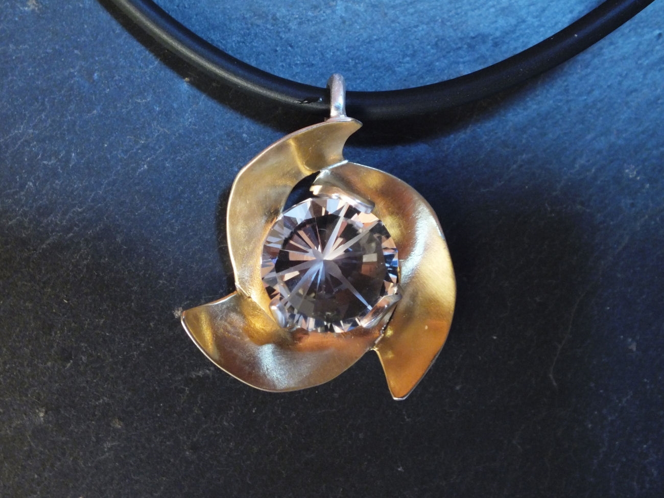 pendentif Quartz du Trient "Libellule"