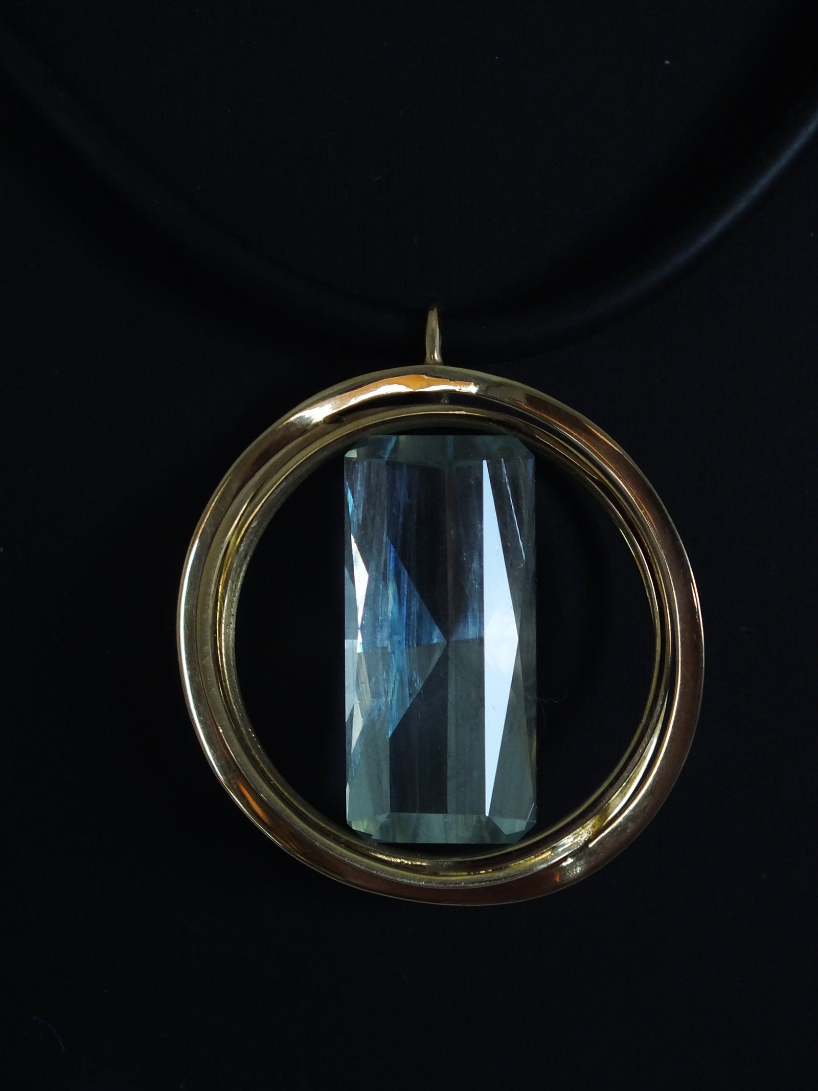 Pendentif Aigue-marine ors