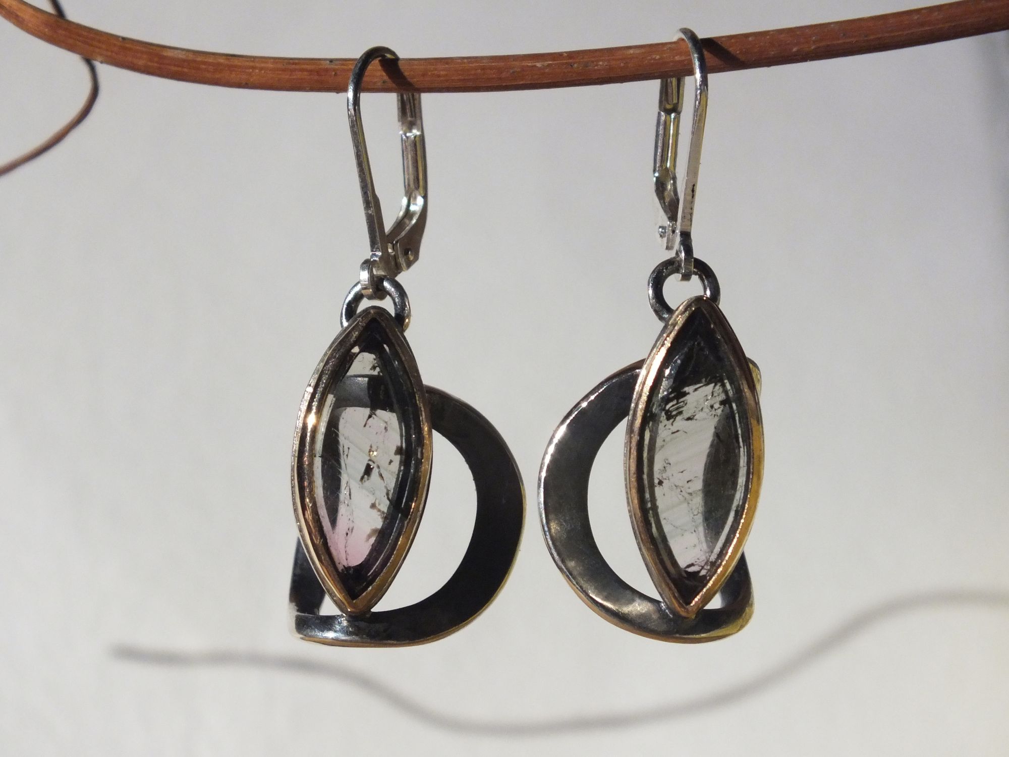 bijou: Pendants d'oreilles Tourmalines polychromes créé par Mahesh Bijoutier