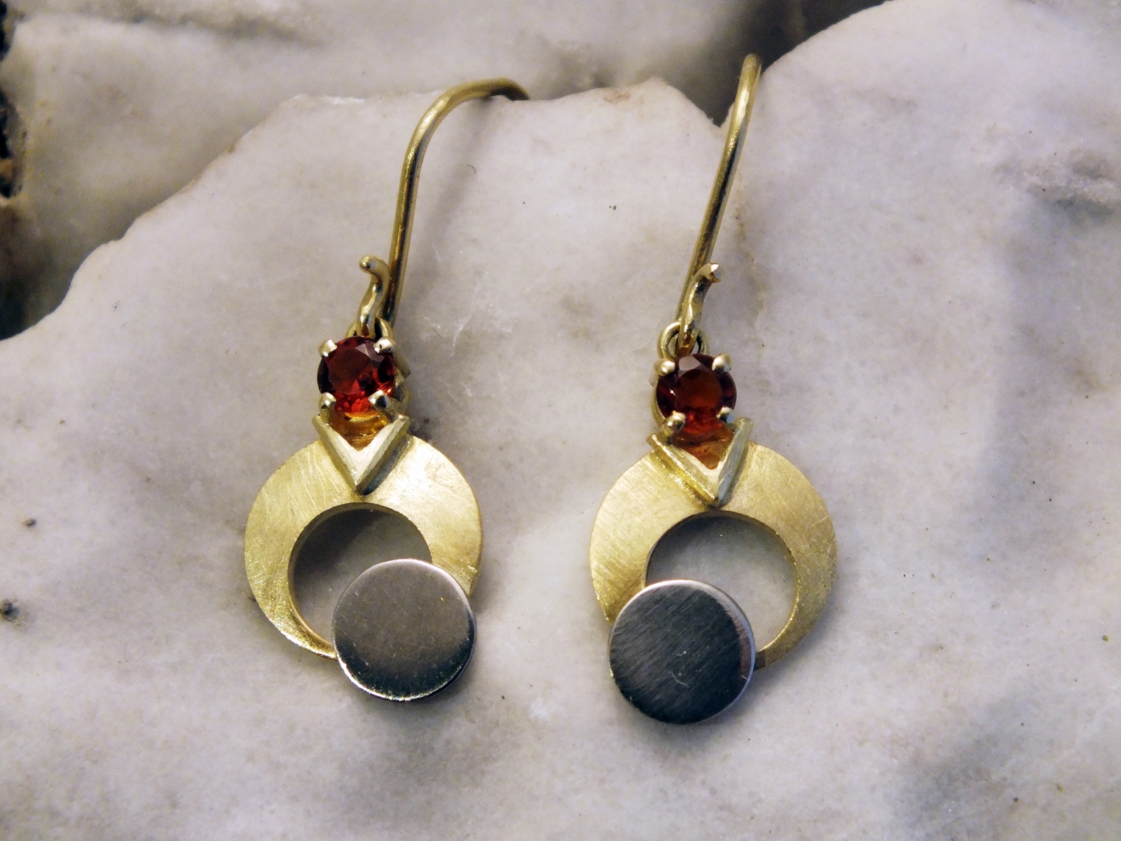 bijou: Boucles d’oreilles Grenats Iosy-or créé par Mahesh Bijoutier