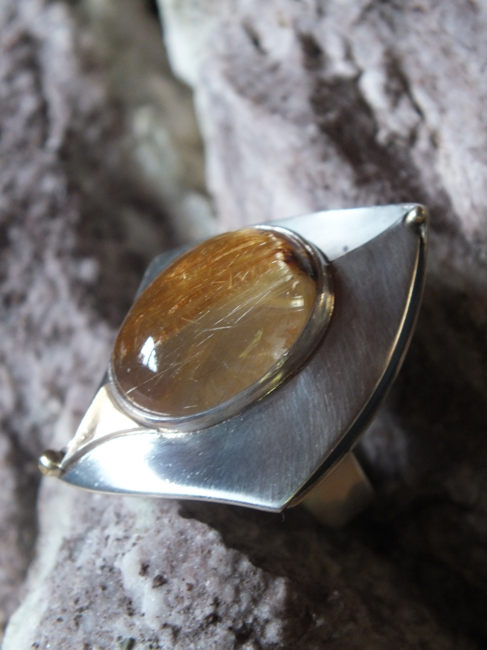 bijou: Bonne grosse bague rutilée créé par Mahesh Bijoutier