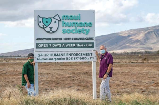 Maui Humane Society sign