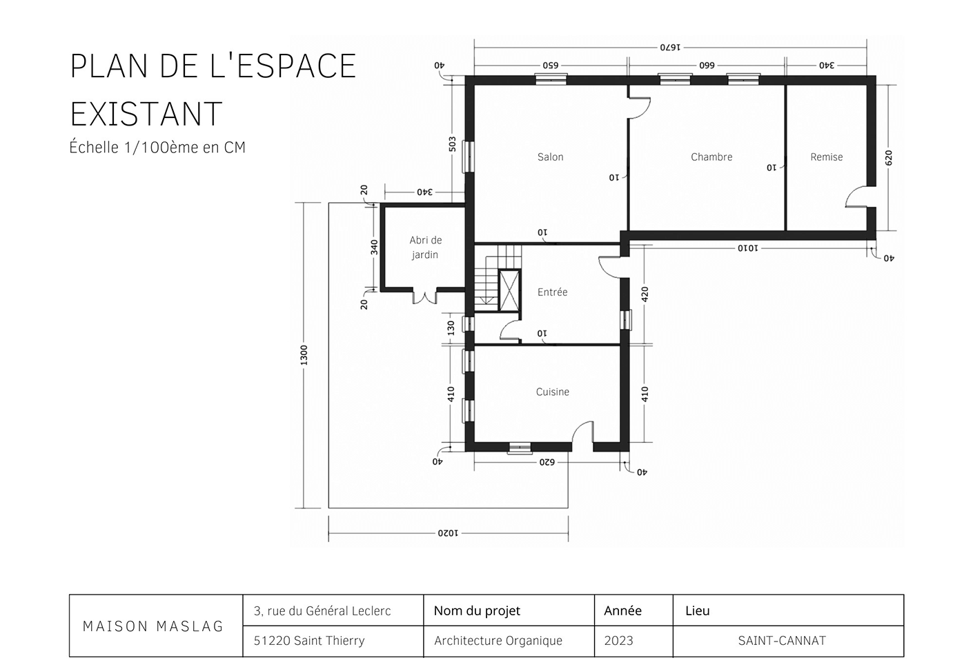 Maison Maslag / Projet / Particuliers / SAINT CANNAT