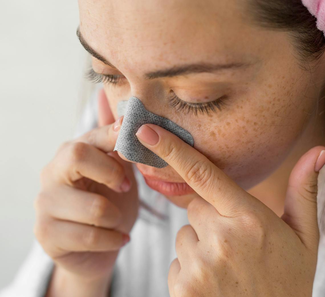 patch point noir pour le nez