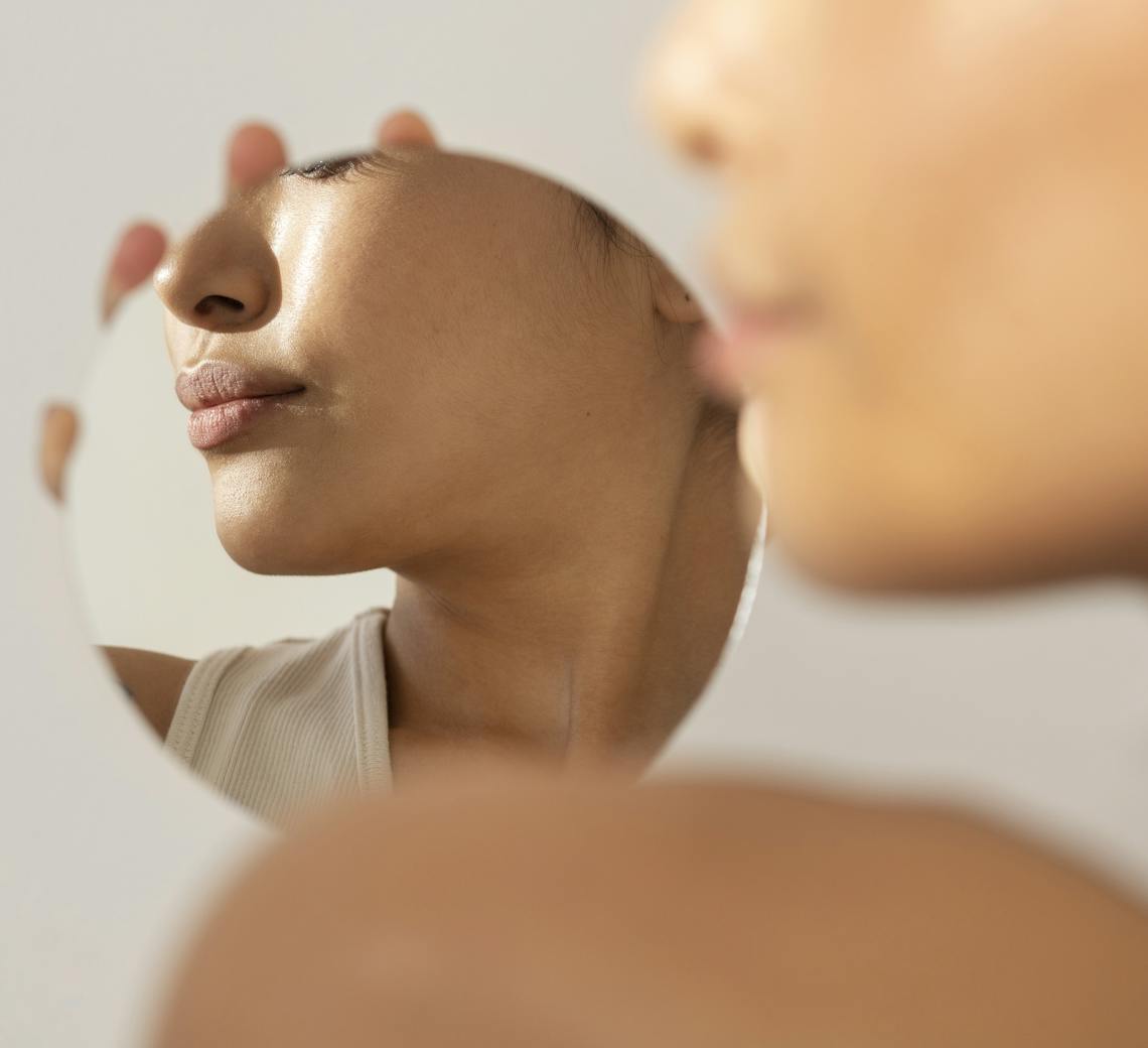 Jawline profil miroir