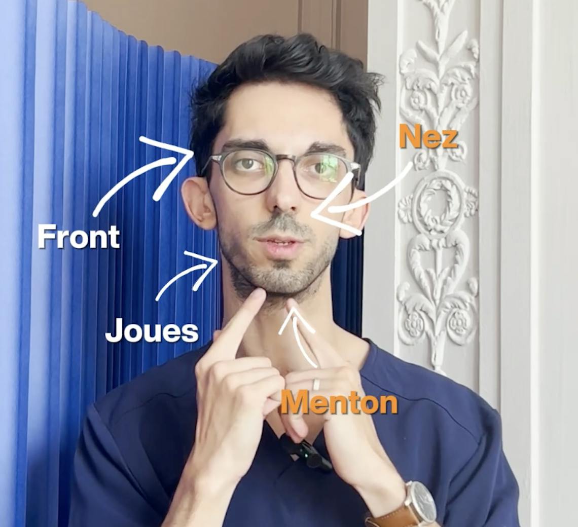 Les zones de rosacée
