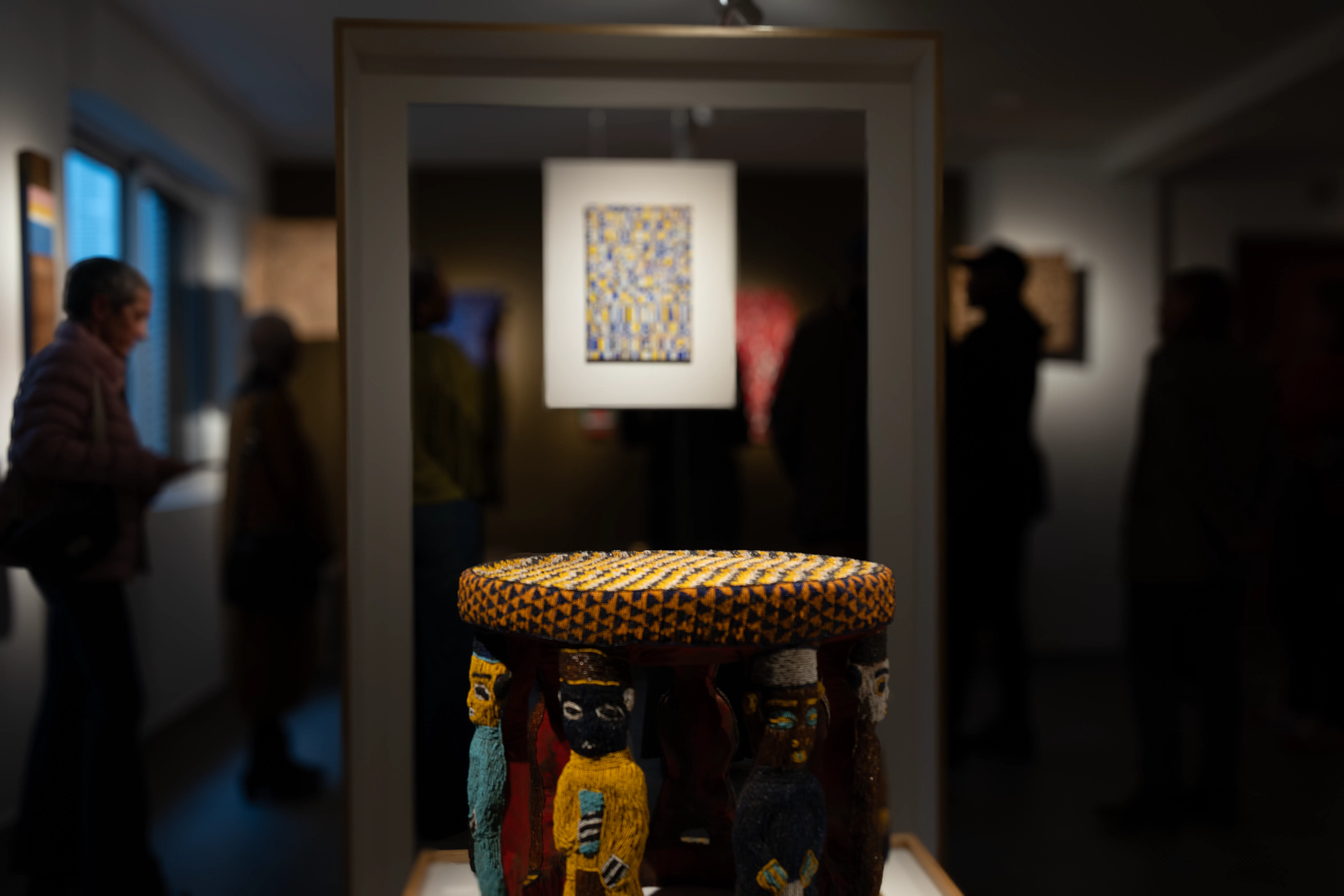 Vue de l'exposition Gonçalo Ivo, Fenêtre sur l'Afrique, à la Maison Gacha