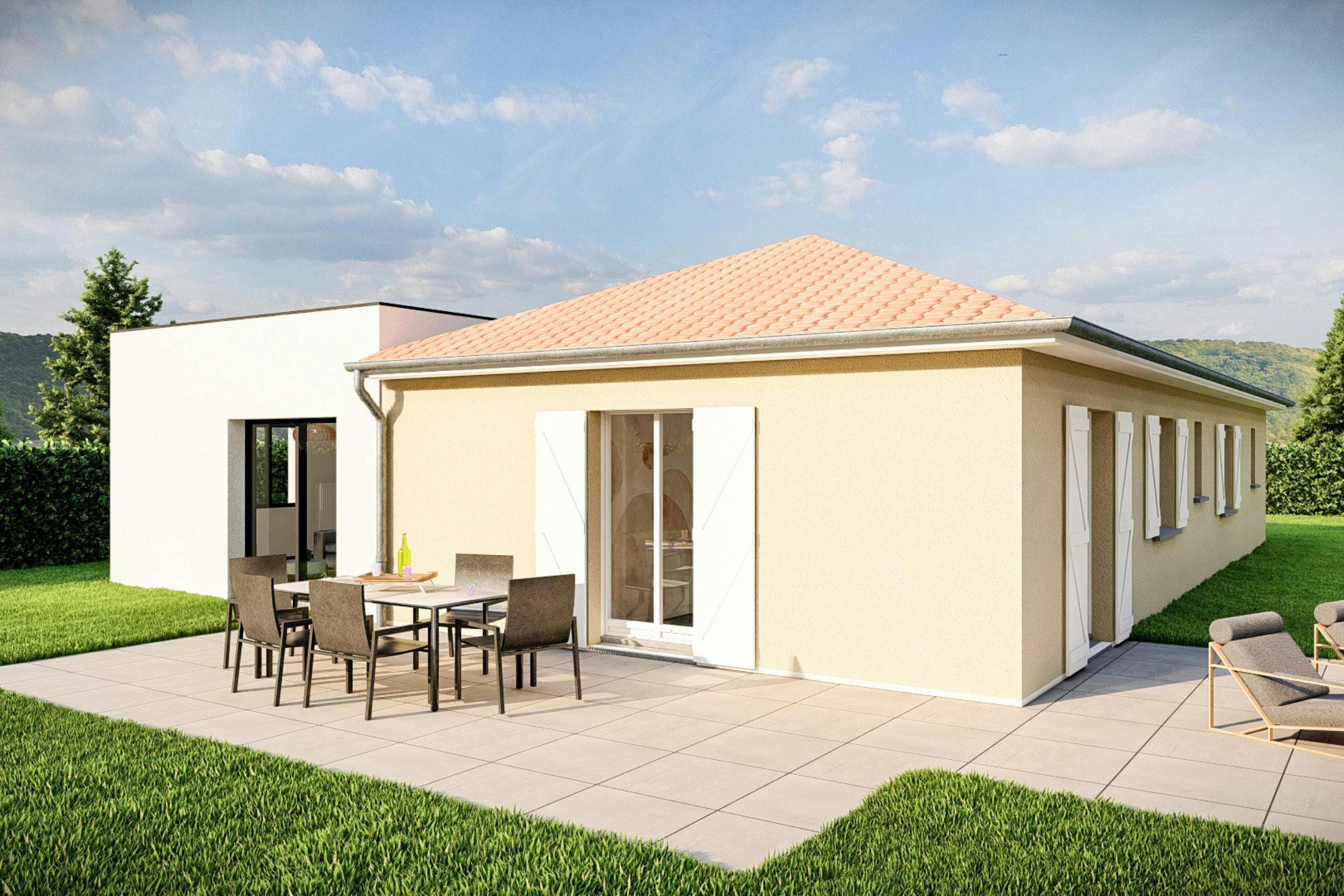 extension crée par Maitrise et Concept vue sur la terrasse