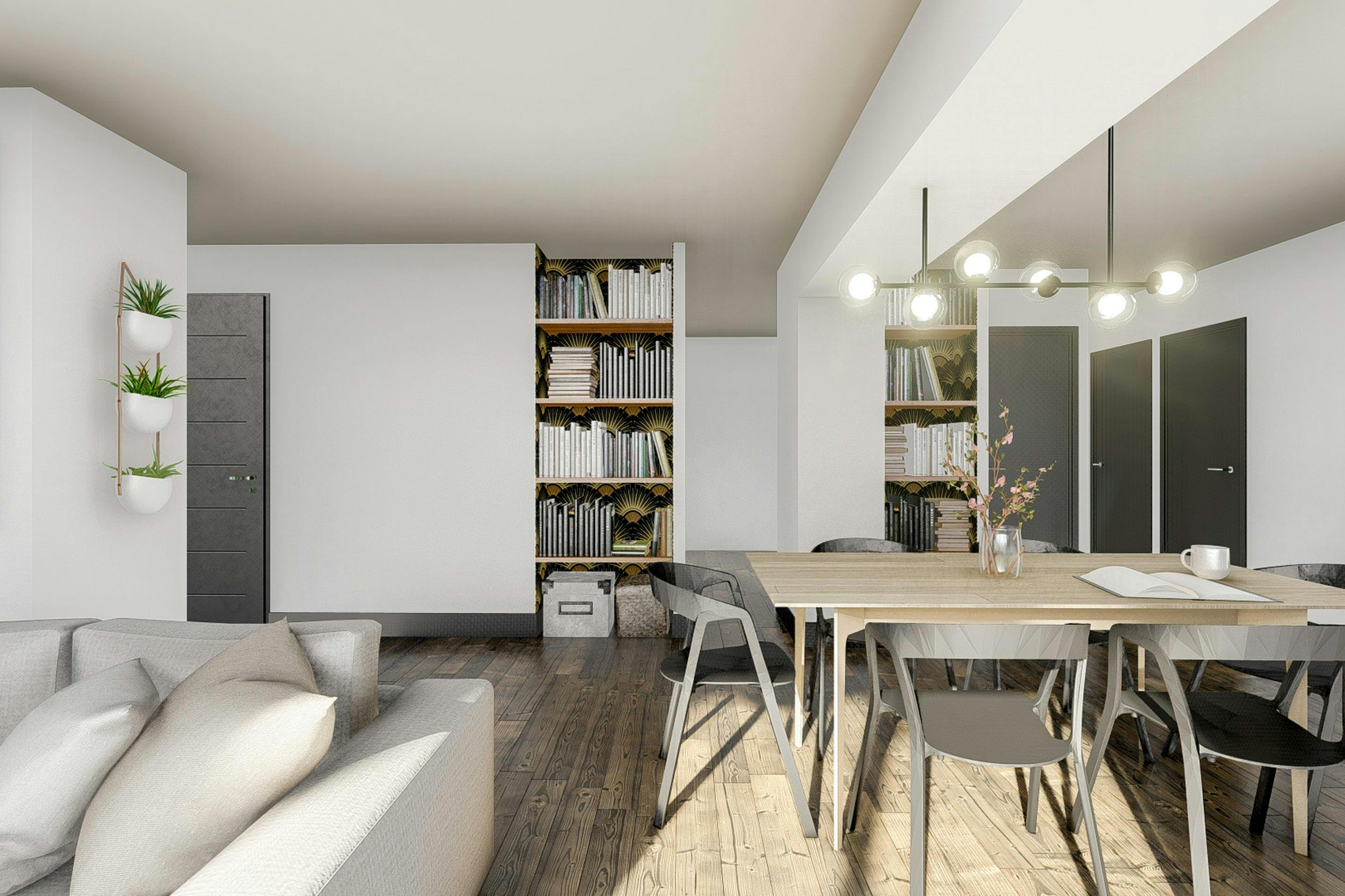 extension crée par Maitrise et Concept vue du nouveau séjour