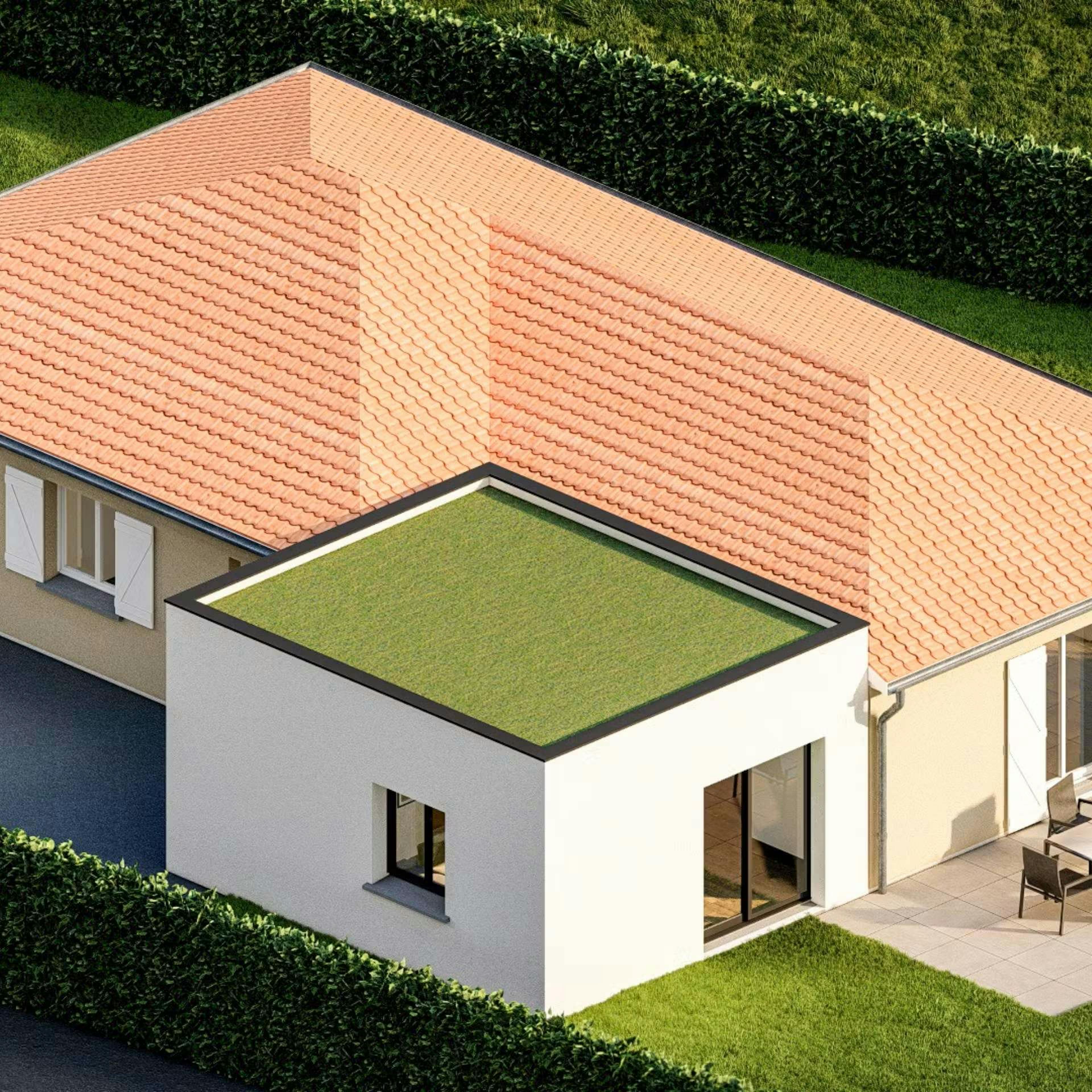 extension crée par Maitrise et Concept vue d'ensemble de la maison