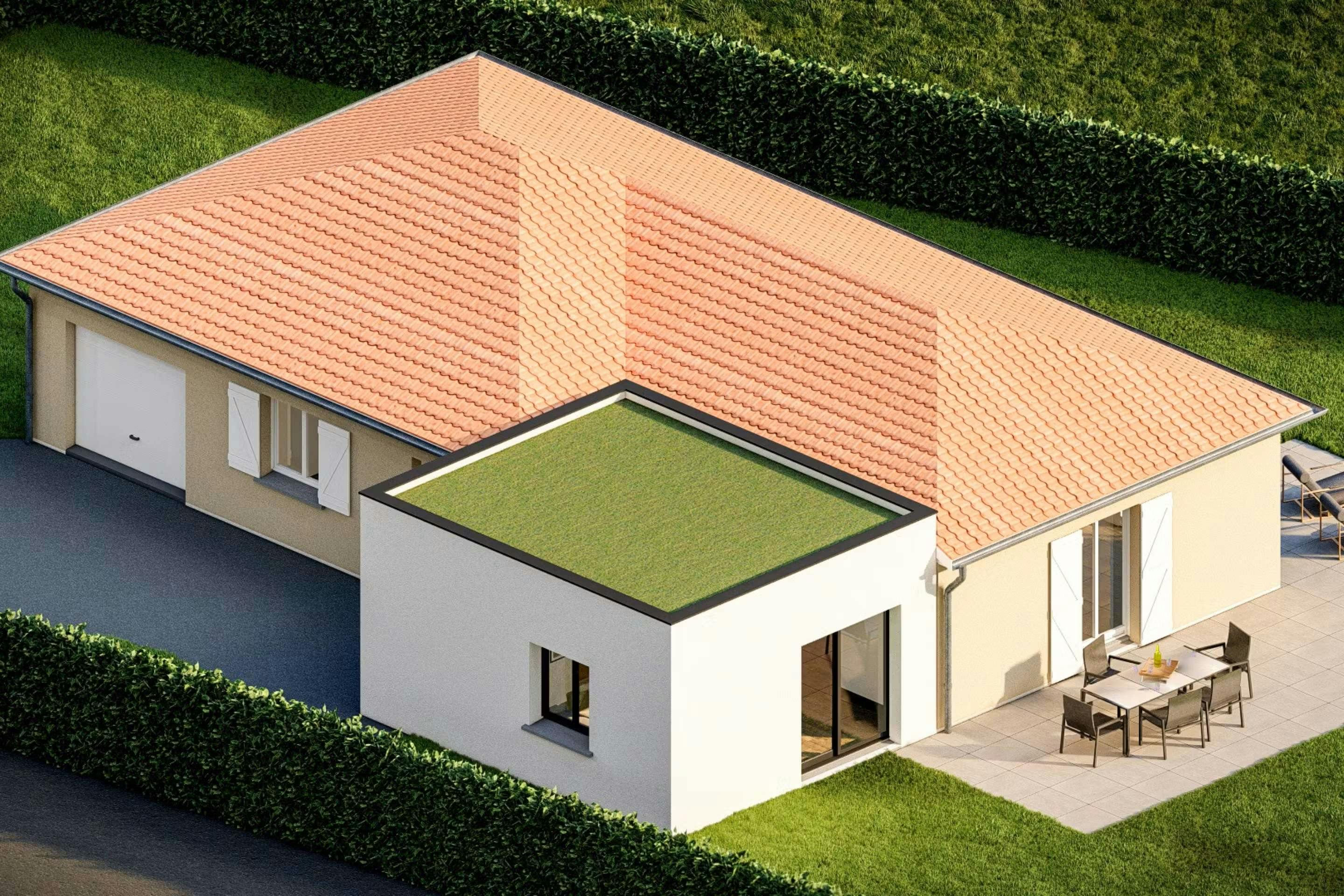 extension crée par Maitrise et Concept vue d'ensemble de la maison