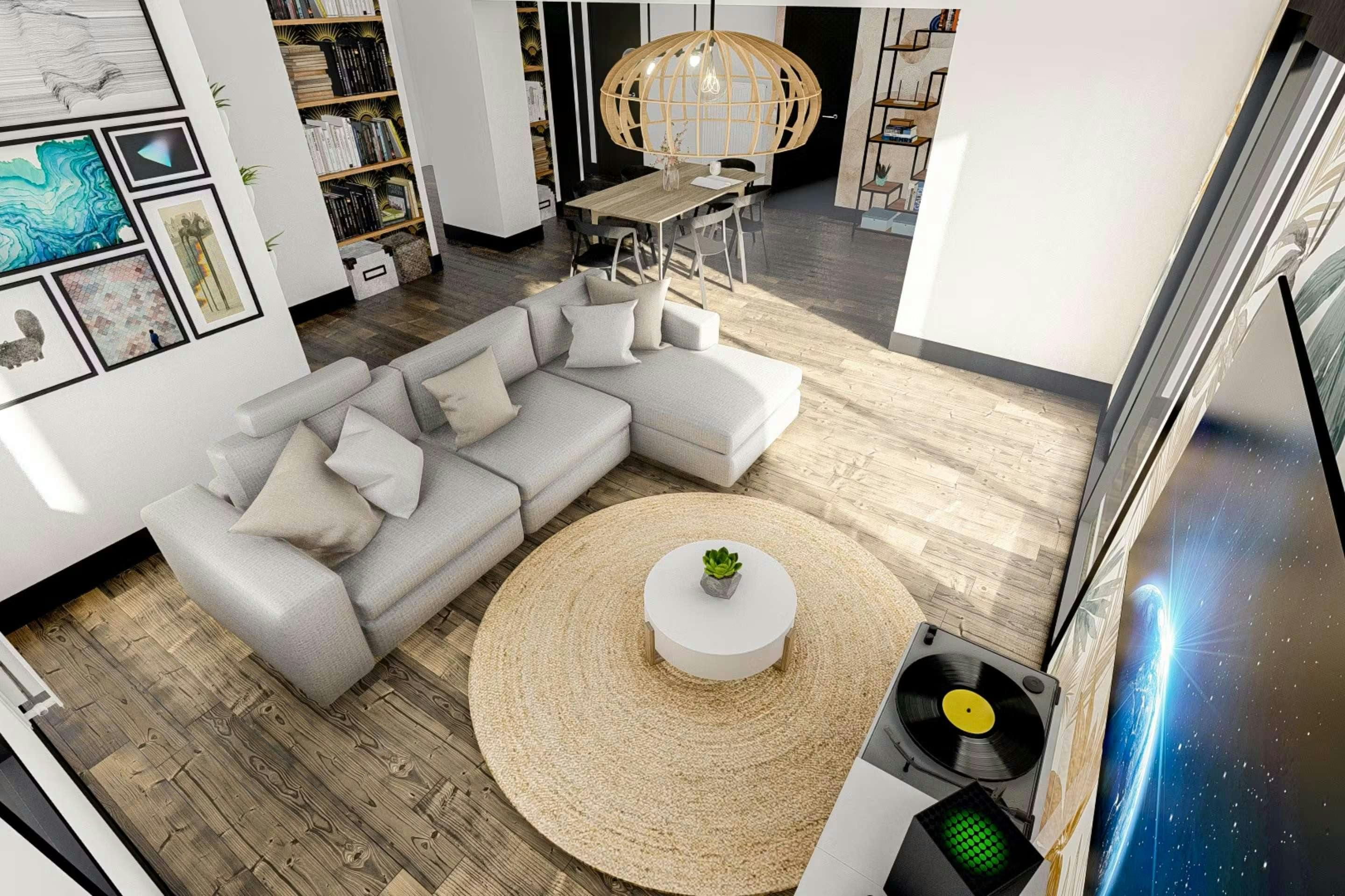 extension crée par Maitrise et Concept vue du nouveau salon