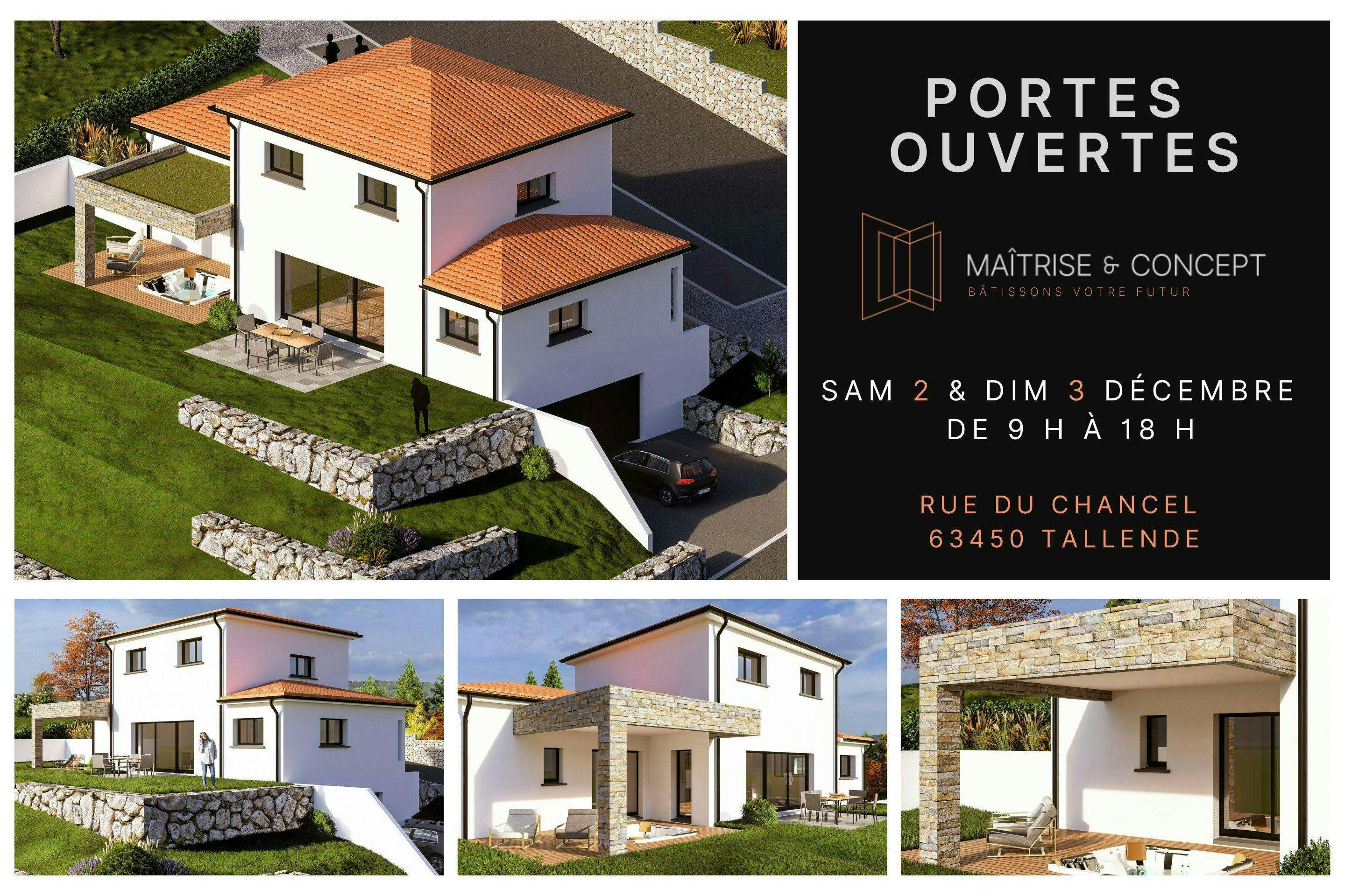 Flyer portes ouvertes Maitrise et concept à Tallende