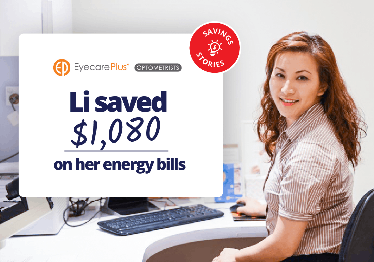 Li saved $1,080 on her energy bills