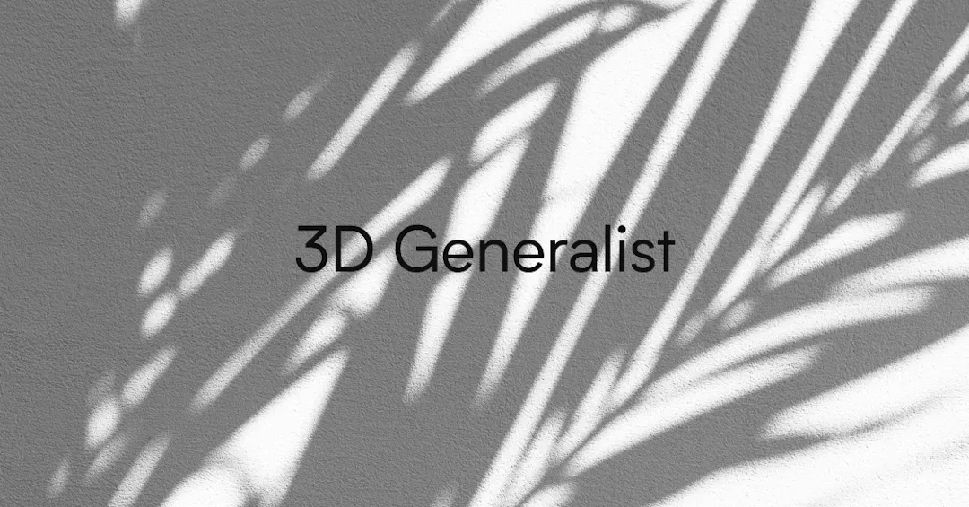 Hiring 3D Generalist At Makemepulse