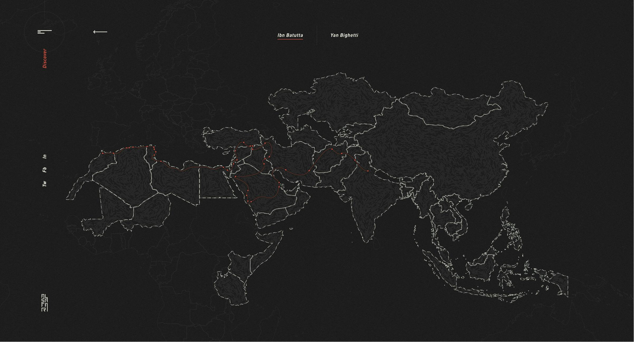 World map in black