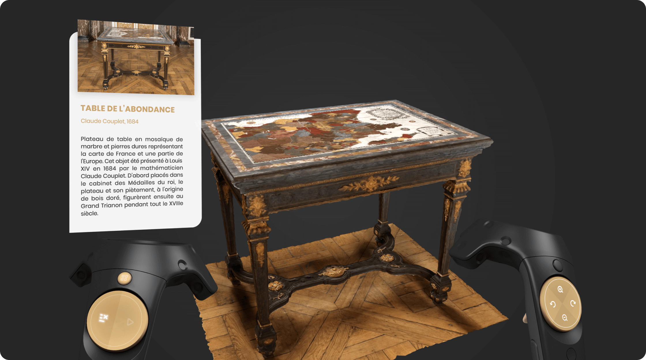 3D object : "la table de l'abondance" from Versailles