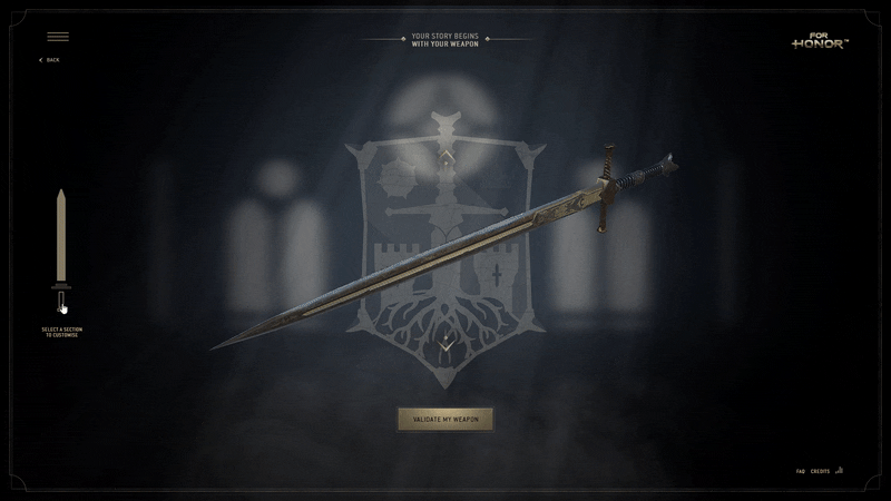 Gif of the website : differents kinds of weapons