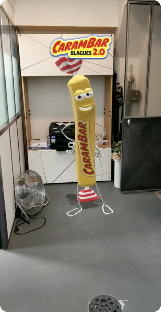 Snapchat : Carambar on a room